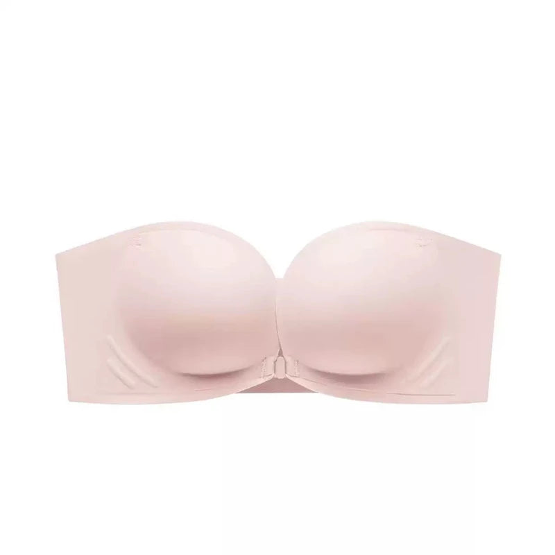 CowLost | product_id-strapless-wireless-front-buckle-push-up-bra-for-women-seamless-non-slip-traceless |9