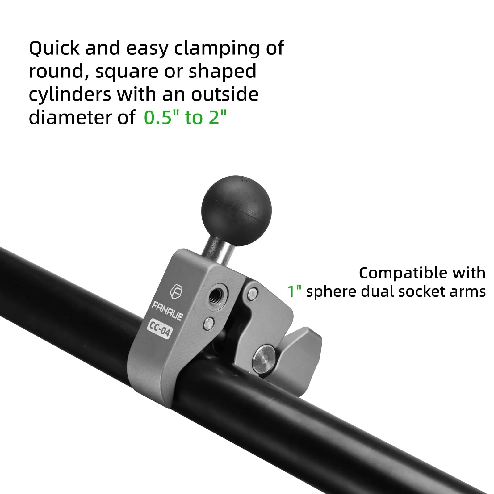 CowLost | product_id-fanaue-handlebar-clamp-mount-base-phone-holder-for-motorbike-bicycle-atv-utv-ram-mounts |5