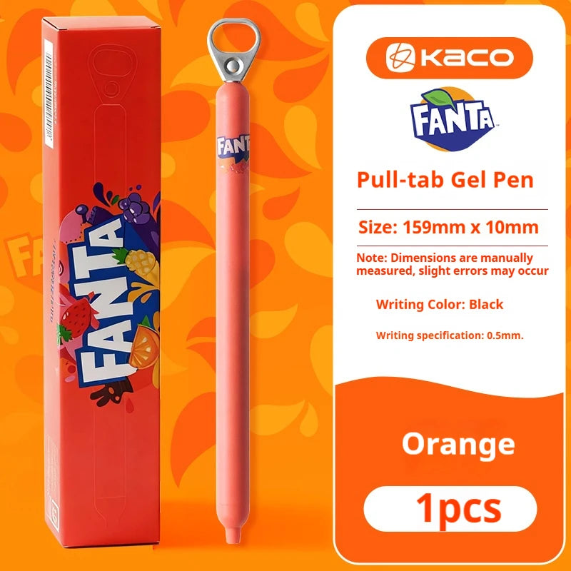 CowLost | product_id-kaco-coca-cola-fanta-0-5mm-black-ink-gel-pen-push-button-office-school-use |32