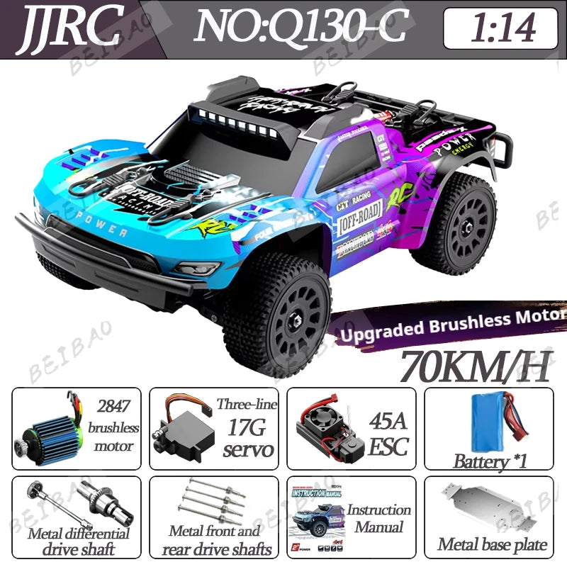 CowLost | fencing-barriers-jjrc-q130-70km-h-4wd-brushless-motor-rc-car-high-speed-drift-monster-truck |48