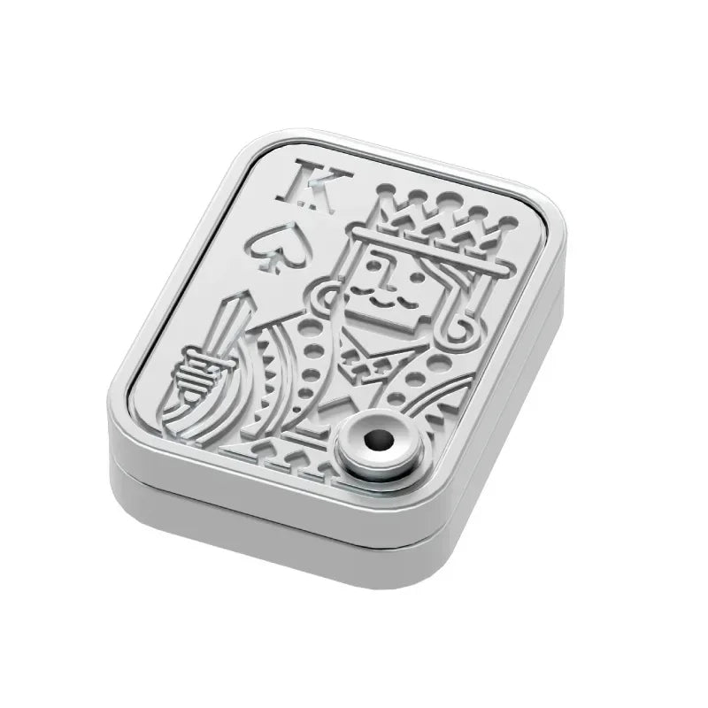 Mechanical Card Pushing Decompression Cat Claw Alloy Mini Fingertip Rotating Toy