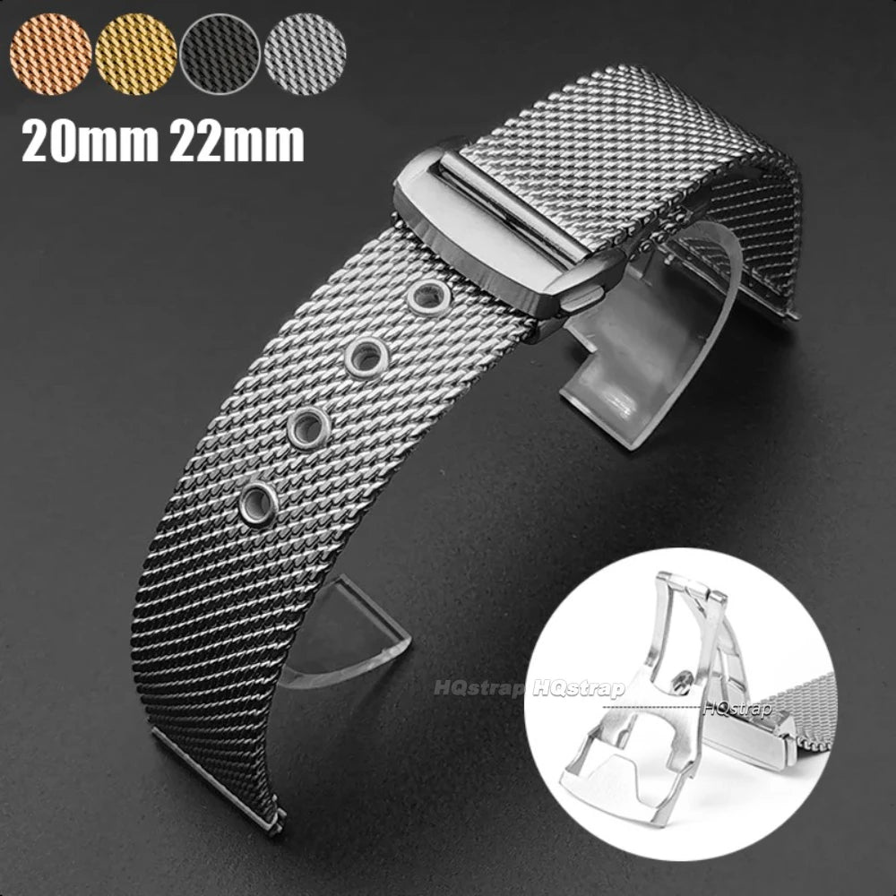 CowLost | product_id-mesh-stainless-steel-milanese-watch-bracelet-for-omega-seamaster-007-20mm-22mm-with-folding-clasp-quick-release |8