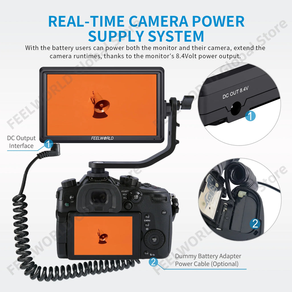 CowLost | 3d-printer-accessories-feelworld-s55-6-5-4k-portable-dslr-camera-field-monitor-hdmi-output |10