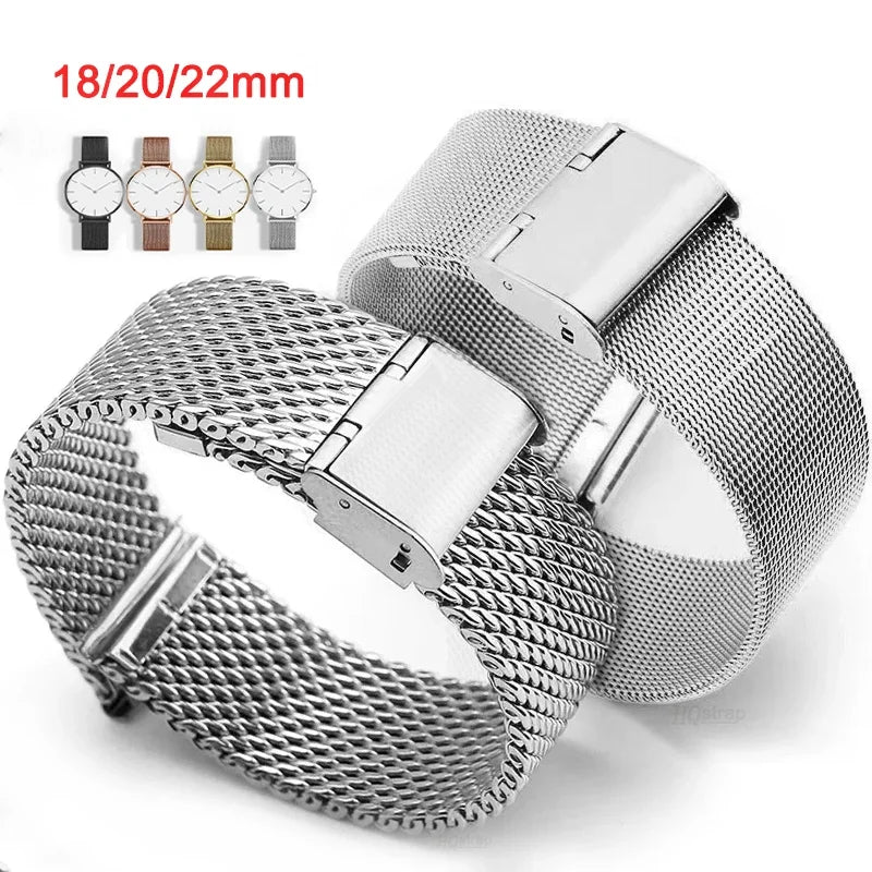 CowLost | product_id-milanese-stainless-steel-watch-band-18mm-20mm-22mm-universal-replacement-strap-for-seiko-and-role-bracelets |1