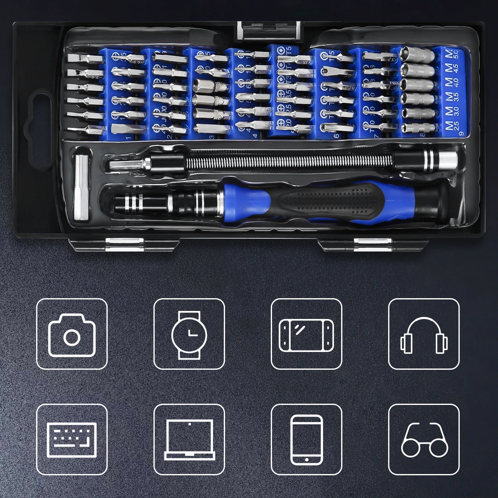 ORIA 60-in-1 Magnetic Precision Screwdriver Set for Electronics Repair