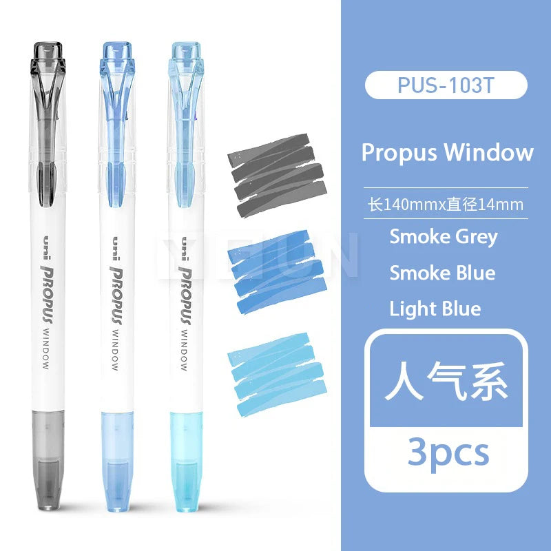 CowLost | product_id-japanese-uni-propus-window-highlighter-pen-103t-102t-double-head-no-smudging-art-marker |25
