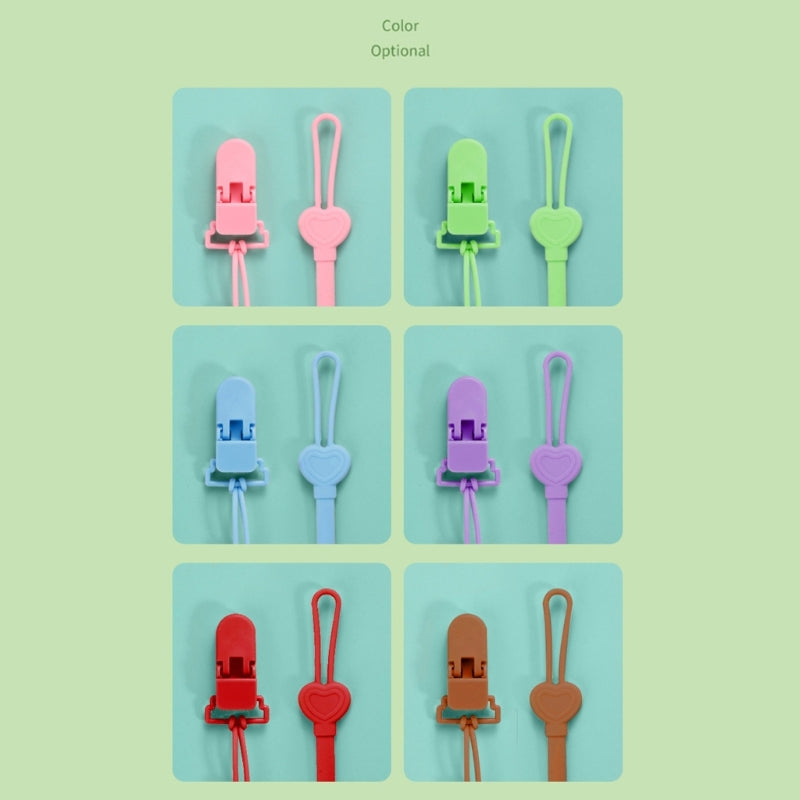 CowLost | silicone-chain-fastened-strap-for-baby-pacifier-teething-clip-newborn |10