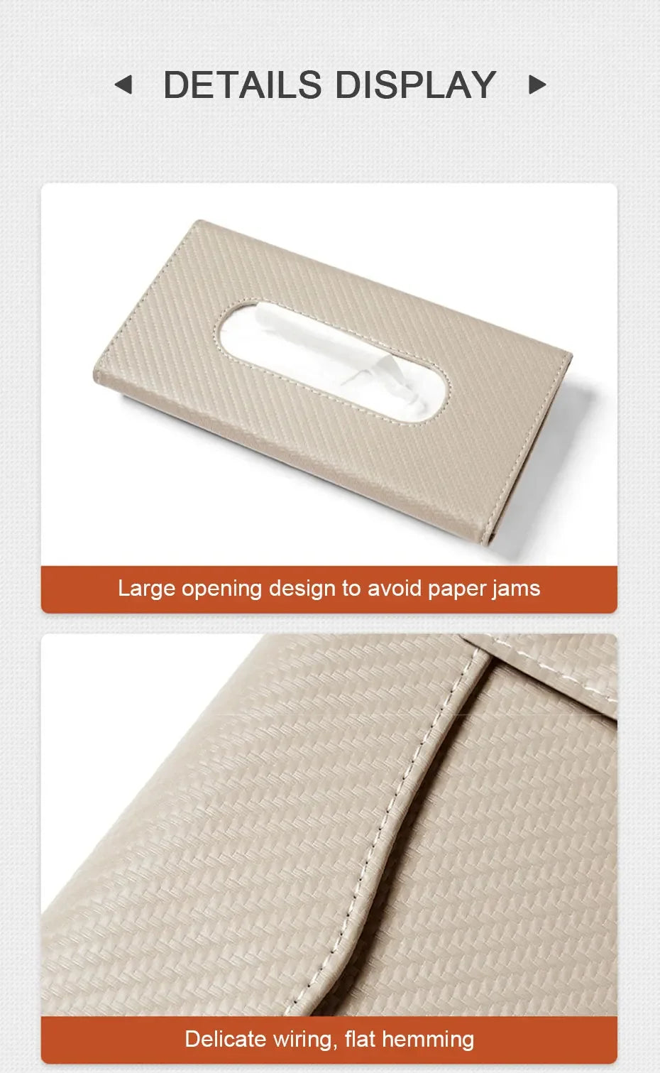 CowLost | tissue-paper-product_id-universal-car-sun-visor-tissue-box-storage-bag-carbon-fiber-sunshade-plate |14