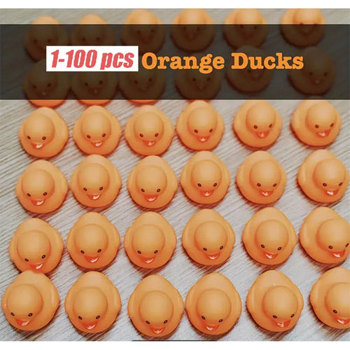 CowLost | product_id-1-100-pcs-orange-squeaky-rubber-ducks-for-party-favors-prizes-and-car-decor |1