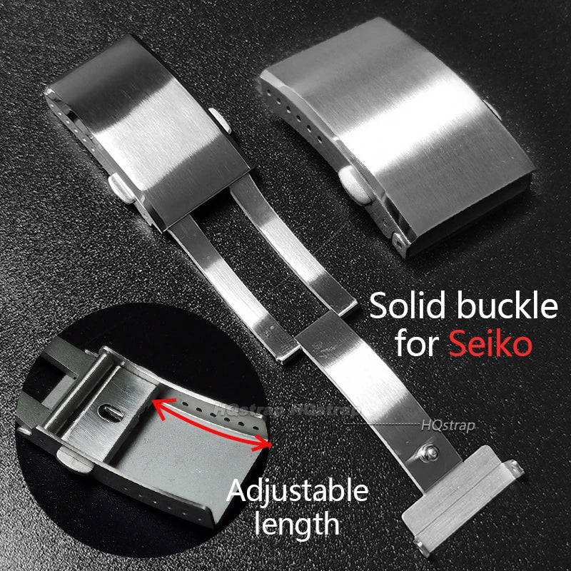 CowLost | product_id-adjustable-stainless-steel-solid-buckle-wristband-for-seiko-18-22mm-folding-clasp-strap |9