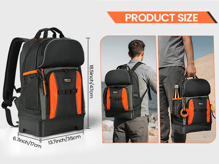 CowLost | product_id-durable-electrician-tool-bag-backpack-with-multiple-pockets-and-molded-bottom |8