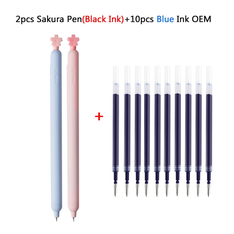 CowLost | product_id-kaco-popup-sakura-0-5mm-black-gel-pen-2-pack-quick-drying-for-school-office |12