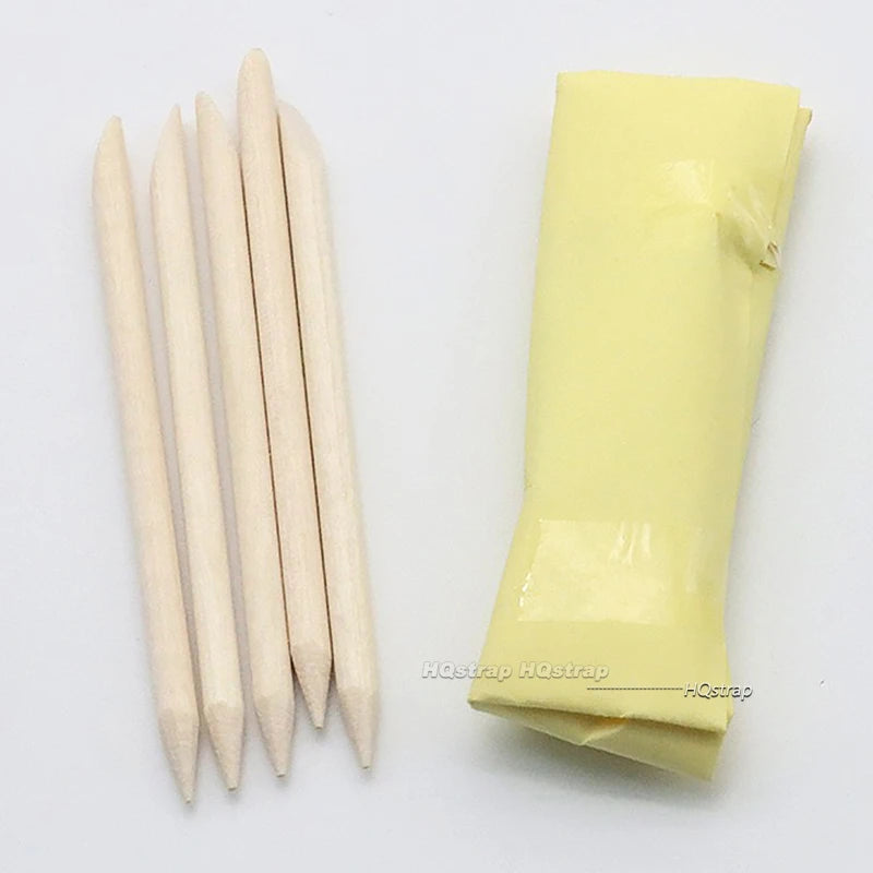 Watch Cleaning Rubber Putty with Wooden Sticks for Movement Cleaning and Repair Tool