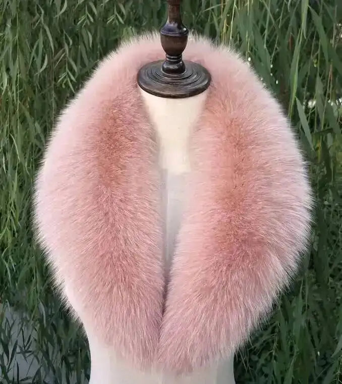 CowLost | natural-color-raccoon-fox-collar-scarf |40