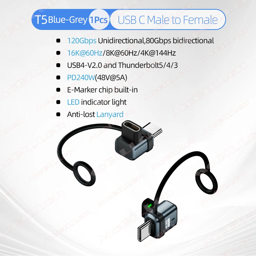 CowLost | product_id-usb4-2-0-pd-240w-5a-usb-c-to-usb-c-straight-angle-charger-adapter-120gbps-16k-60hz |32