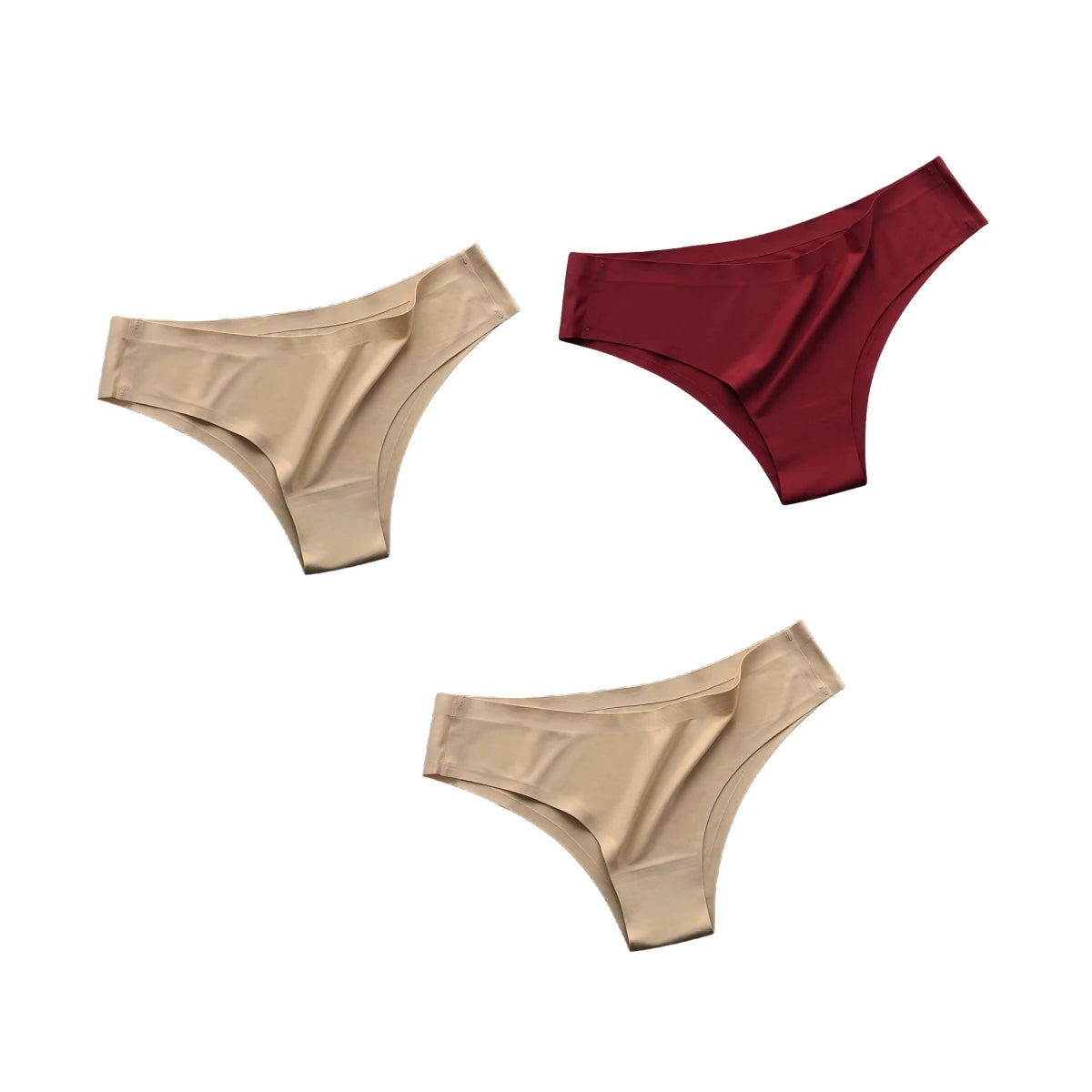 CowLost | product_id-3pcs-women-s-seamless-low-rise-ultra-thin-ice-silk-briefs-solid-color |27