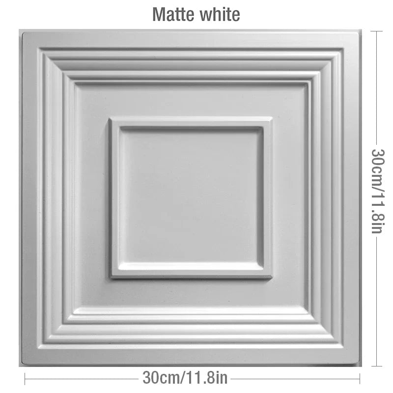 1 Pcs Super 3D Art Champagne Gold Wood grainWall Panel