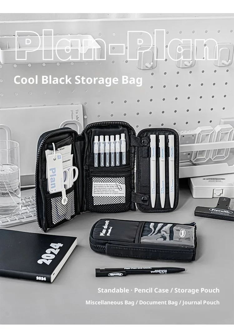 CowLost | product_id-planwith-multi-purpose-standing-pencil-bag-with-detachable-3-layer-desktop-organizer-for-school-work |18