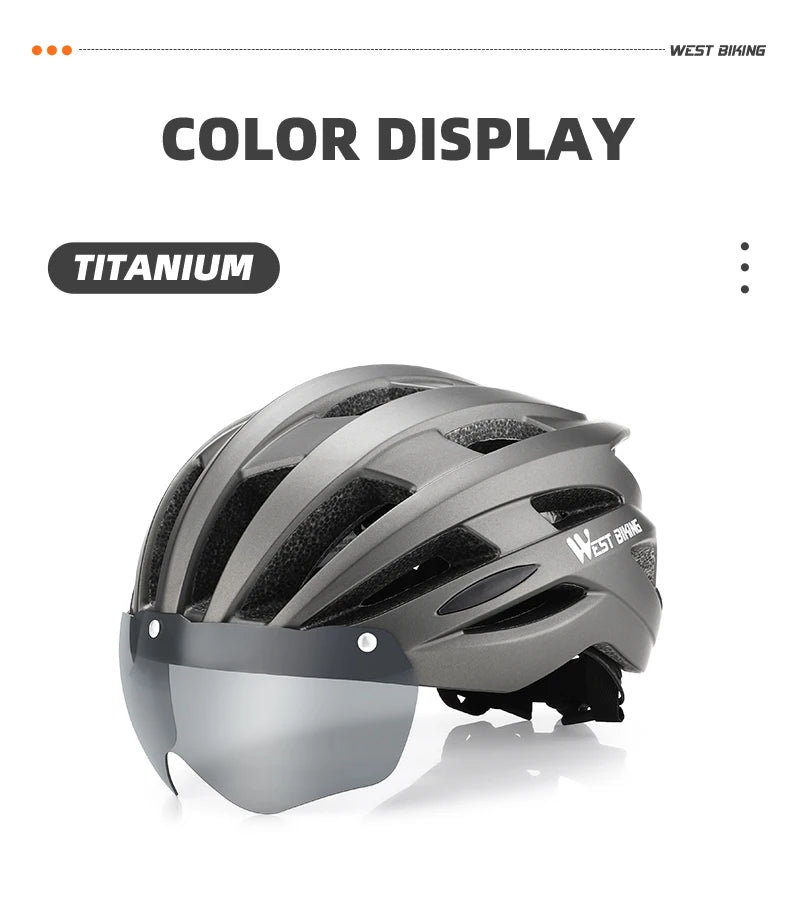 CowLost | west-biking-integrated-ultralight-bike-helmet-with-taillight-goggle-men-women-cycling-safety-hat-mtb-road-bike-motorcycle-helmet |48
