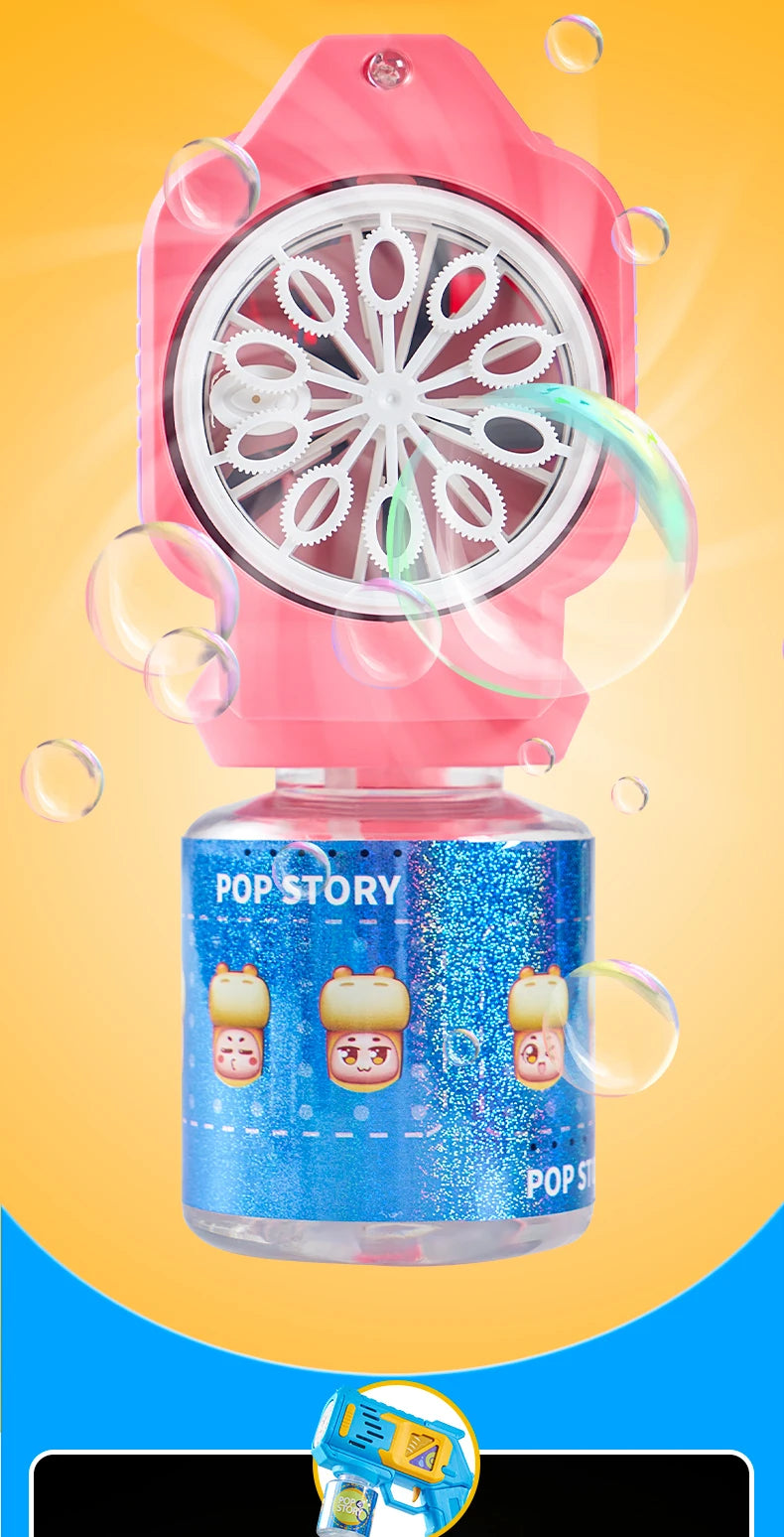 CowLost | product_id-electric-bubble-gun-toy-with-colorful-lights-outdoor-summer-puzzle-gift-no-bubble-liquid-or-battery-included |11