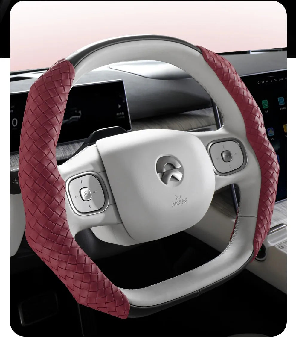 CowLost | luxury-braided-pu-leather-steering-wheel-cover |18