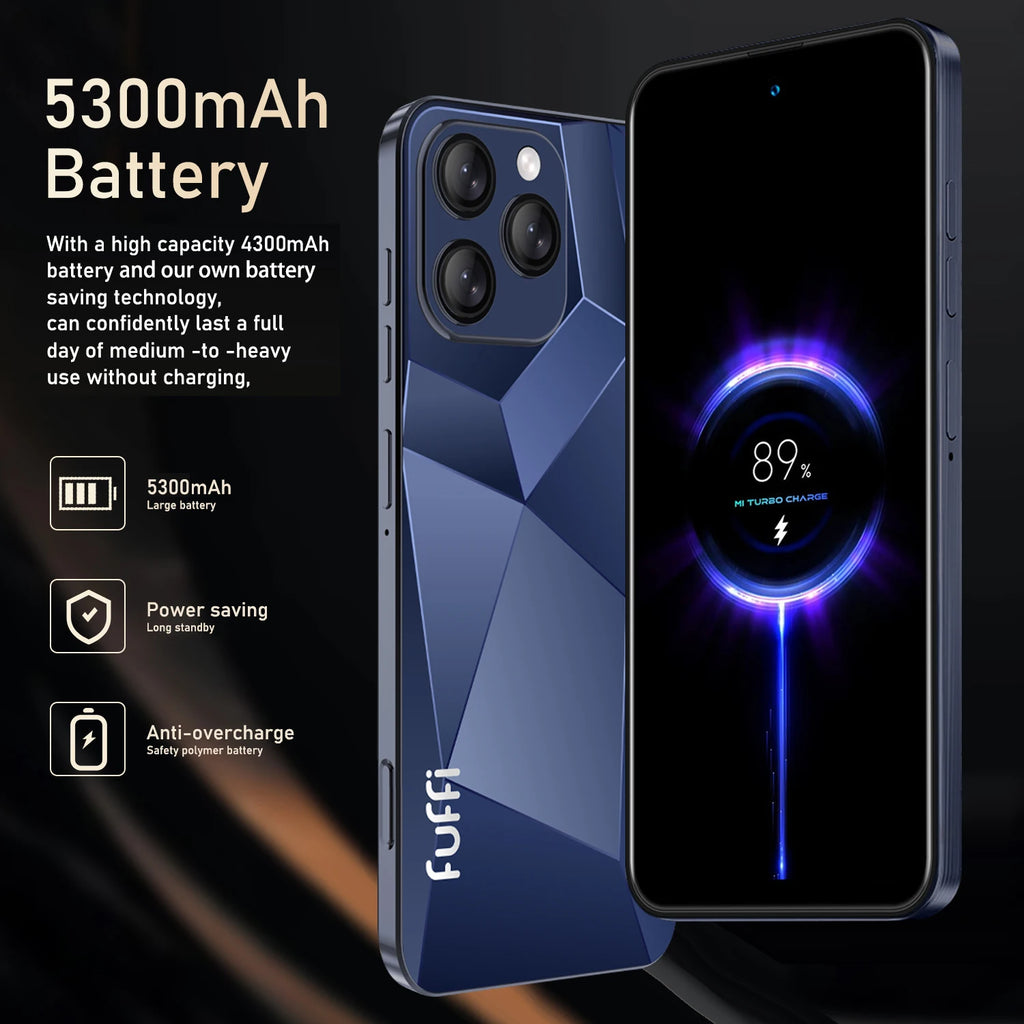 CowLost | fuffi-i16-pro-smartphone-android-5300mah-12gb-ram-512g-rom-6-56-inch |12