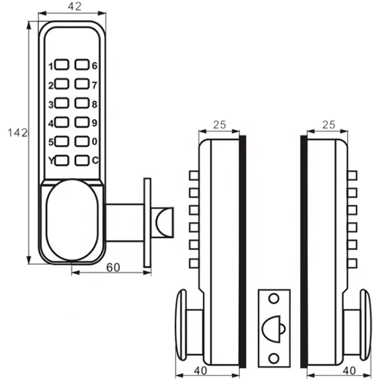 CowLost | locks-keys-product_id-waterproof-double-keypad-password-lock-for-outdoor-gates-and-villas-keyless-entry |4