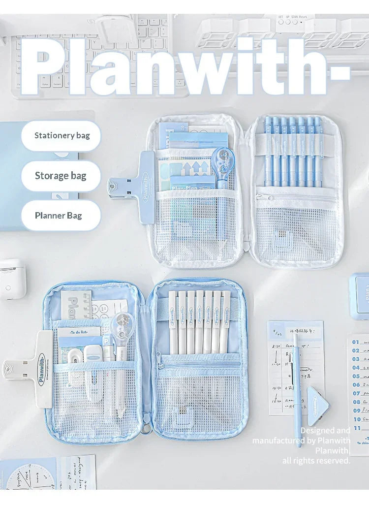 CowLost | product_id-planwith-translucent-sesame-bun-large-capacity-pencil-case-for-school-travel |19