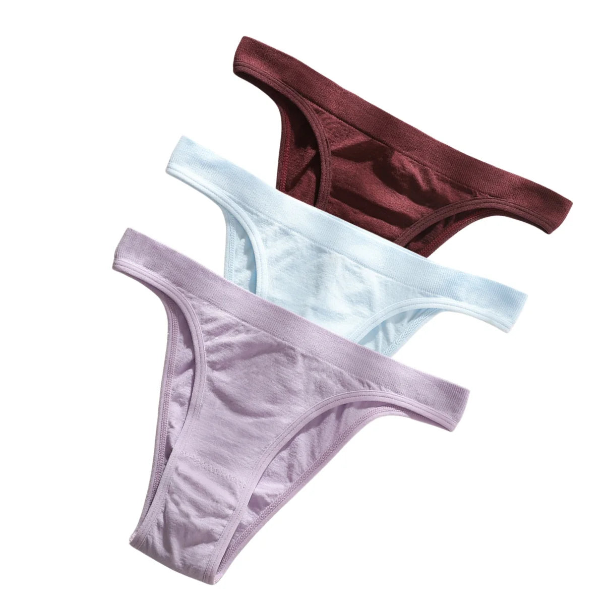 CowLost | product_id-3pcs-women-s-high-rise-seamless-brazilian-stretch-panties-m-l |19
