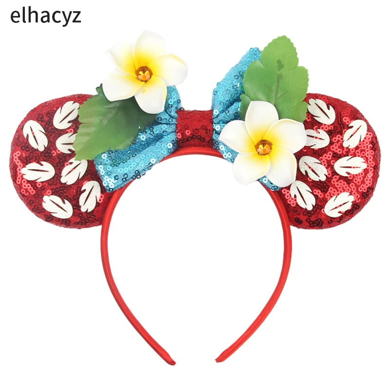 CowLost | cartoon-lilo-stitch-head-band-girls-sequins-bow-hairband |45