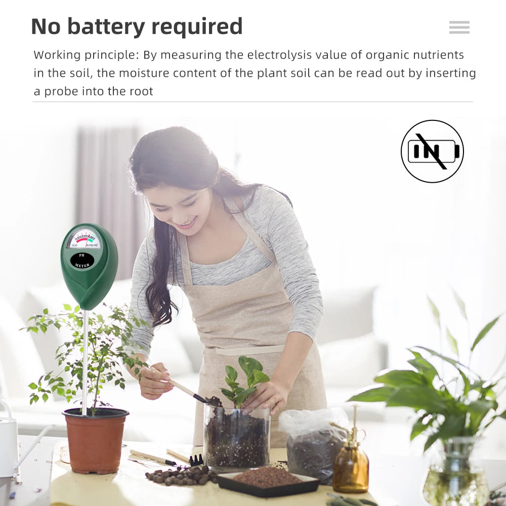 Digital Soil PH Meter Tester with Probe for Garden Plant Soil Acidity Test
