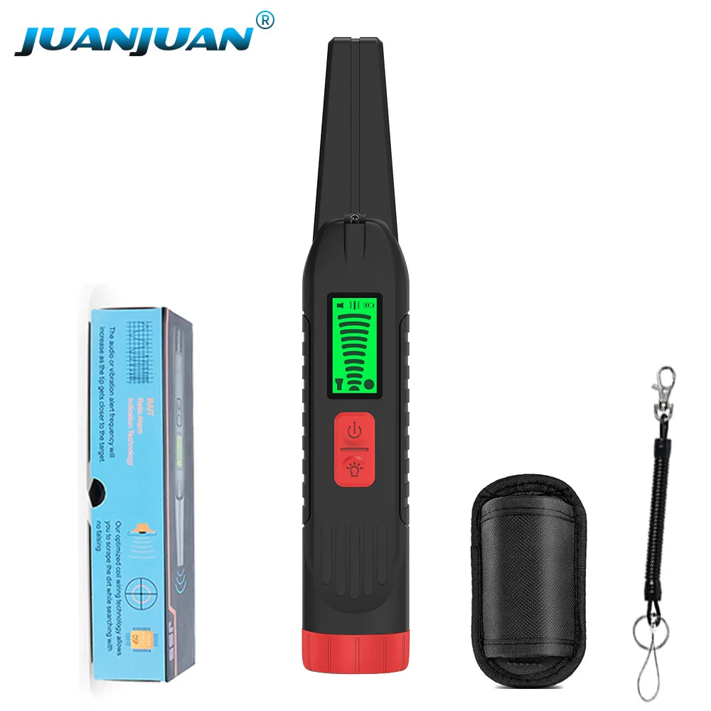 Handheld 360° Side-Scan Metal Detector GP-Pointer with LED Light for Gold Silver Coin Treasure Hunting