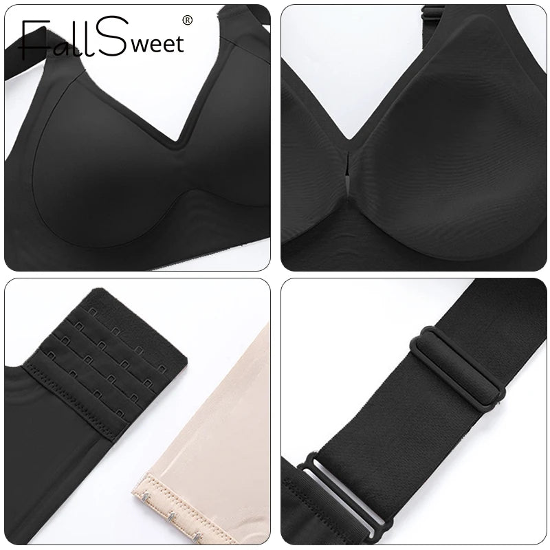 CowLost | wireless-bras-for-women-seamless-full-coverage-bra-no-underwire-soft-push-up-everyday-bralette |4