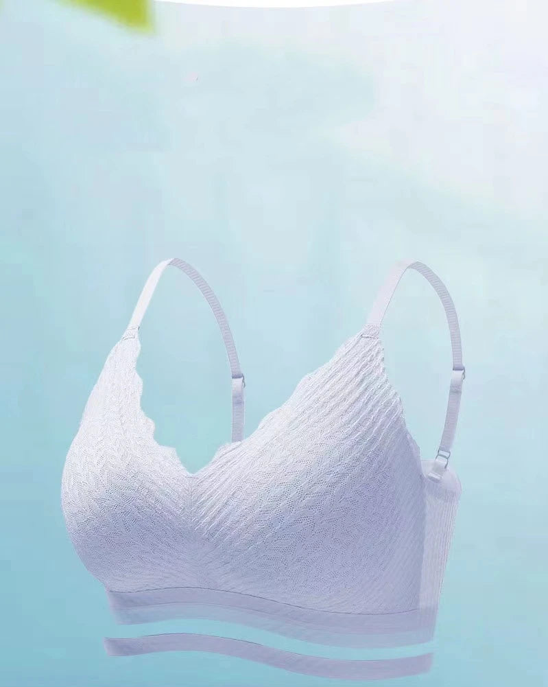 CowLost | product_id-seamless-wireless-lace-bra-for-small-chest-women-thin-cup-non-slip-back |9