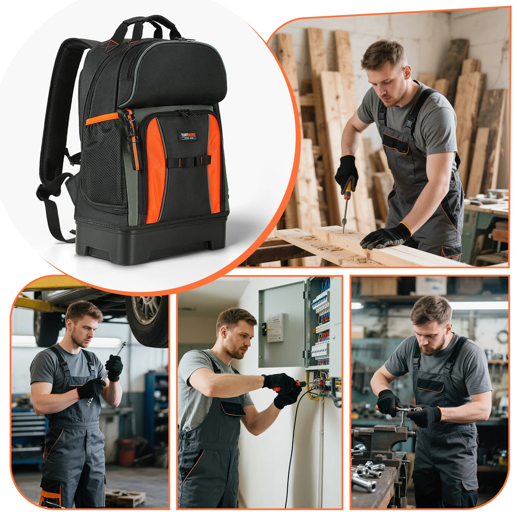 CowLost | product_id-durable-electrician-tool-bag-backpack-with-multiple-pockets-and-molded-bottom |1