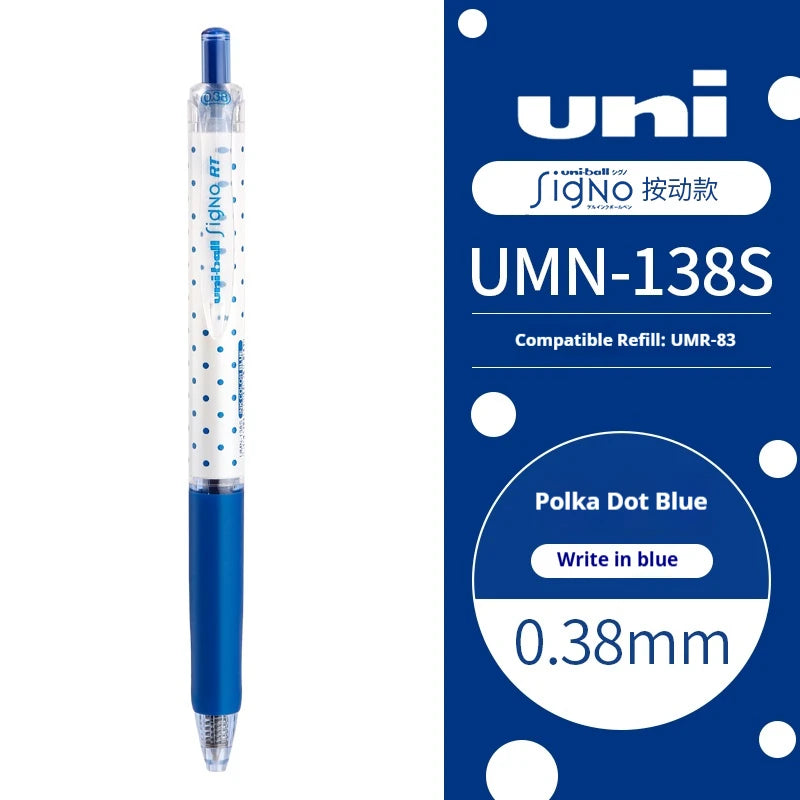 CowLost | product_id-uni-ball-signo-umn-138s-limited-polka-dot-gel-pen-0-38mm-retractable-fine-point-assorted-colors |33