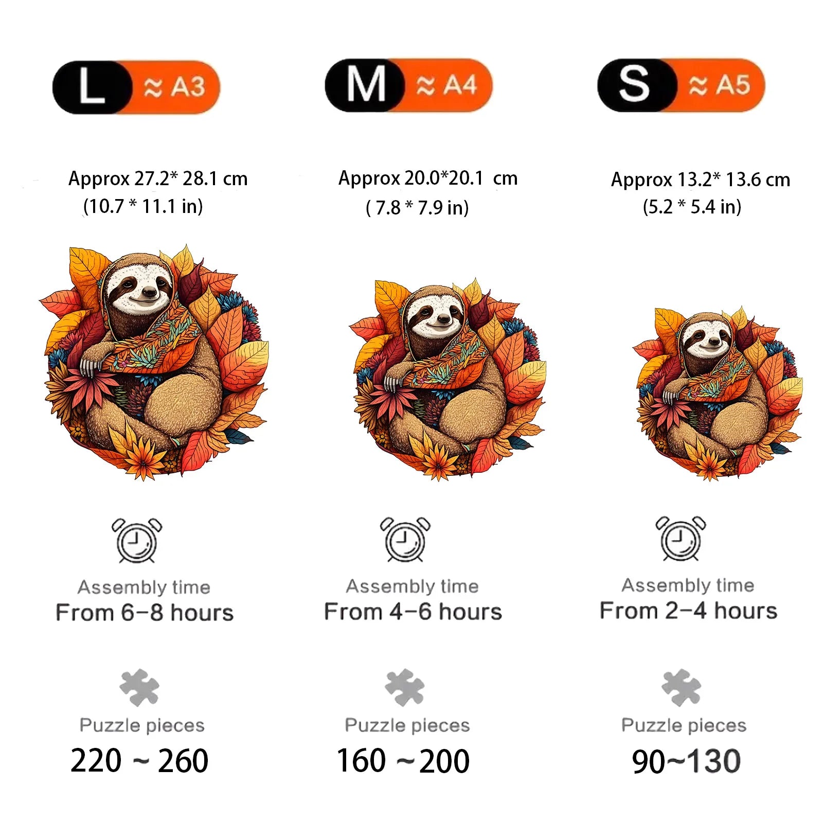 CowLost | product_id-3d-wooden-sloth-puzzle-educational-toy-gift |2