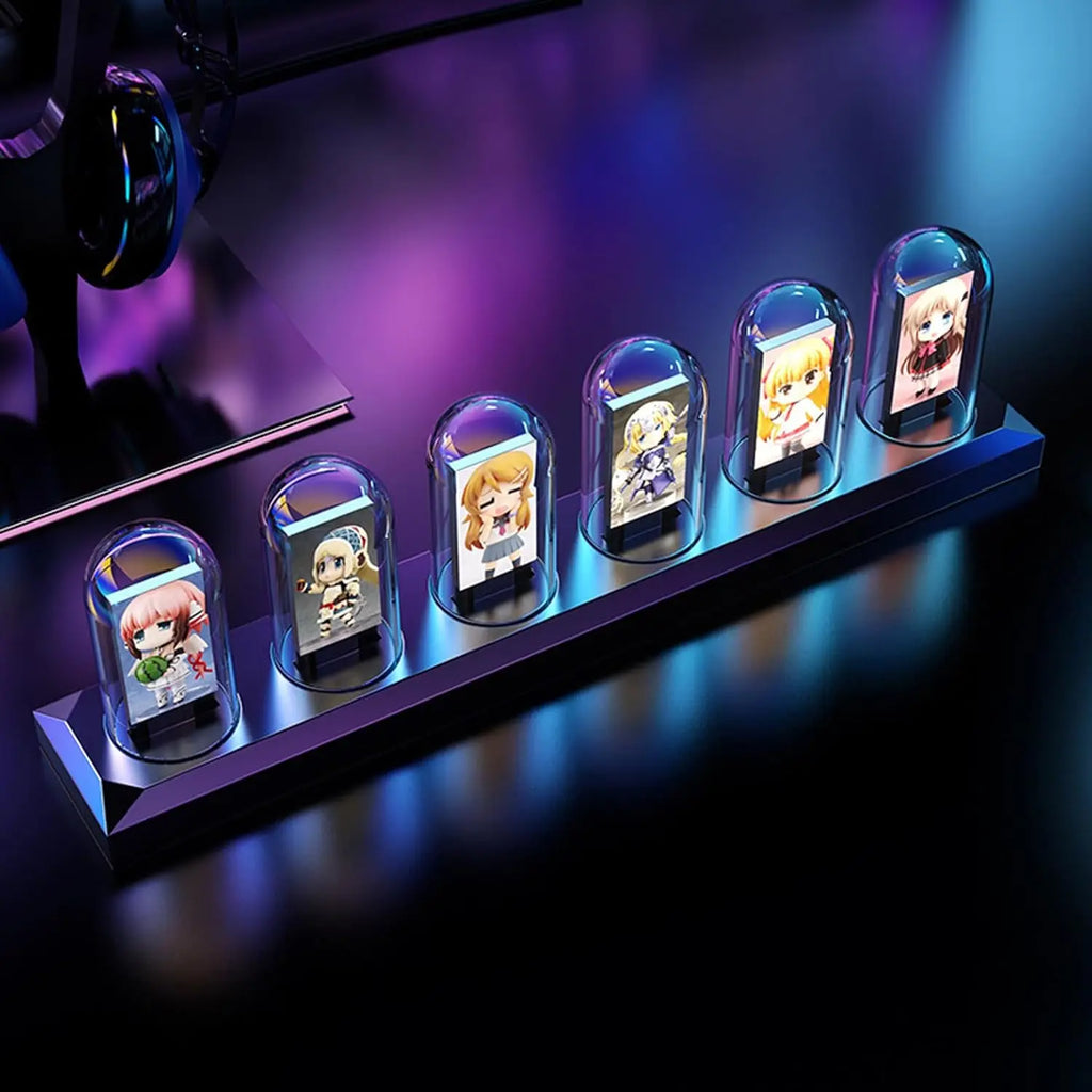 Mexllex Nixie Tube RGB Retro Digital Clock with Wi-Fi, APP Control, IPS Glow, Weather Mode