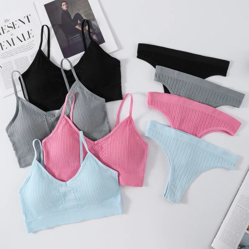 CowLost | product_id-seamless-women-s-wire-free-push-up-bra-low-rise-panties-set |1