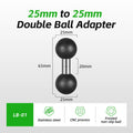 CowLost | product_id-fanaue-double-ball-mount-adapter-1-to-17mm-25mm-composite-extension-for-ram-mounts |12