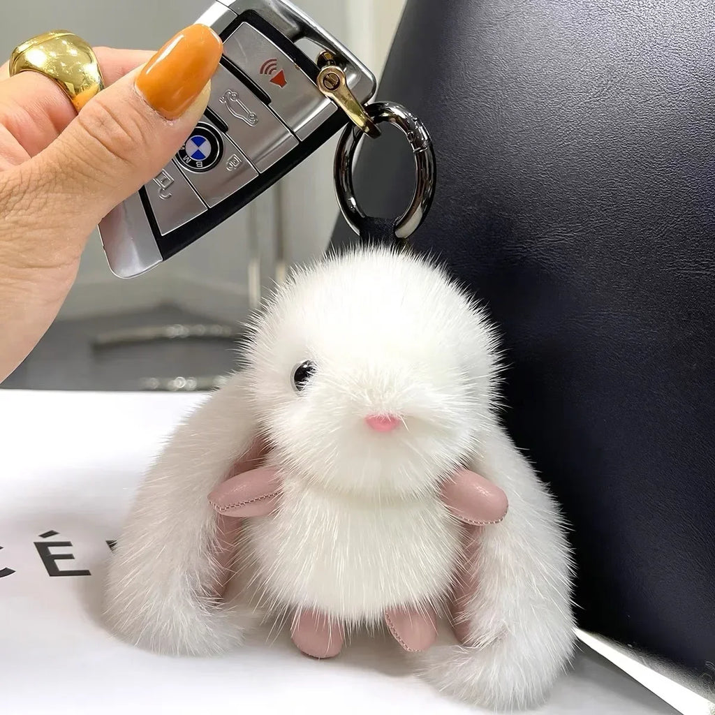 CowLost | product_id-bunny-plush-keychain-soft-fluffy-rabbit-stuffed-animal-accessory |3