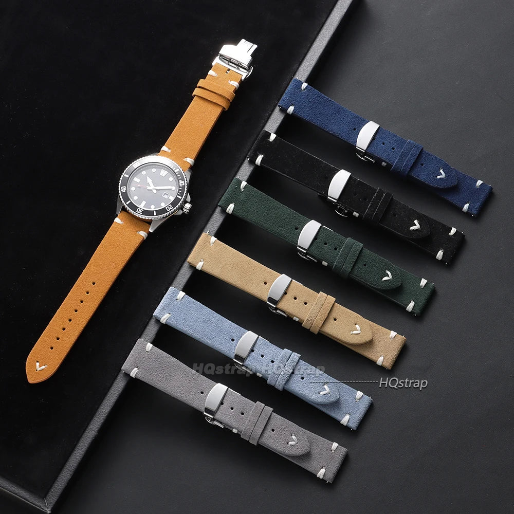 CowLost | product_id-vintage-genuine-suede-leather-watchband-with-butterfly-buckle-18-20-22mm-quick-release-for-seiko |3