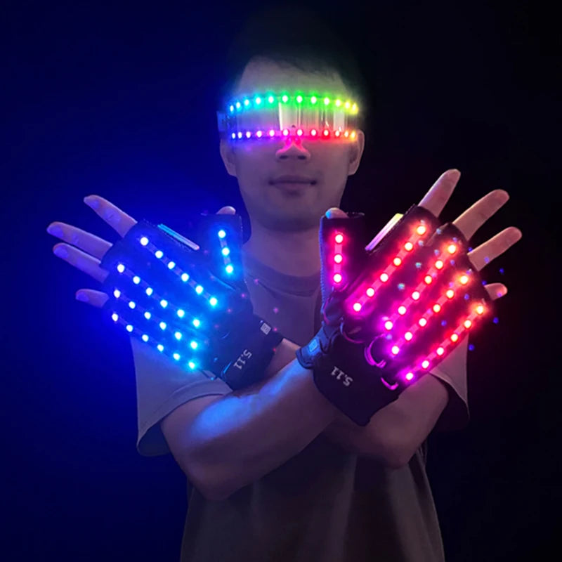 CowLost | usb-rechargeable-color-changing-led-glow-gloves |1