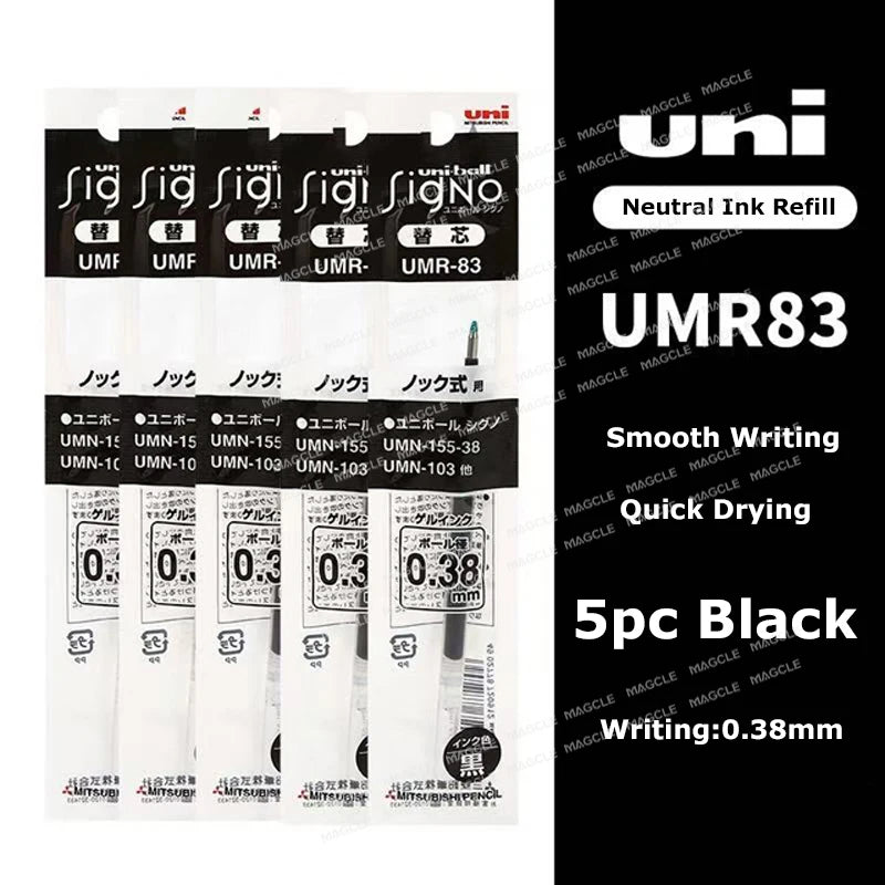CowLost | product_id-mitsubishi-uni-signo-umn155-gel-pen-0-38-0-5mm-black-red-blue-quick-dry-smooth-low-friction |23