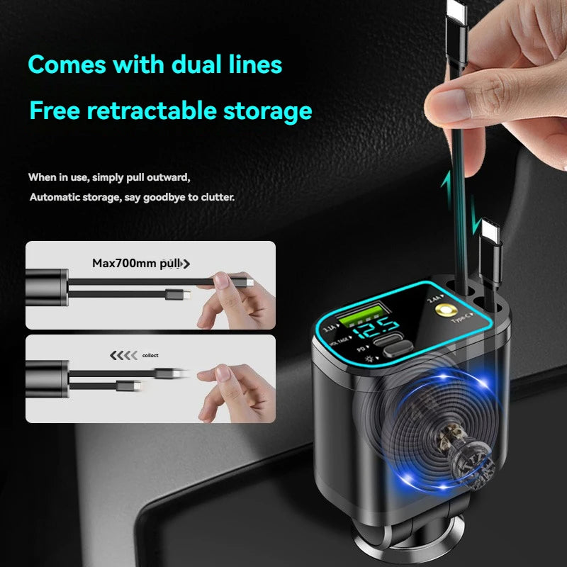 CowLost | product_id-one-to-five-vehicle-mobile-phone-charger-with-super-fast-charging-and-ambient-starry-light |4