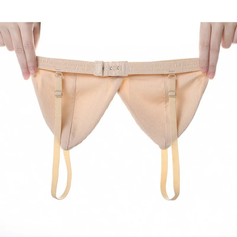 CowLost | women-cotton-bra-and-panties-set-wireless-push-up-bra-low-waist-thongs-g-string-sexy-lingerie-womens-breathable-underwear-set |3