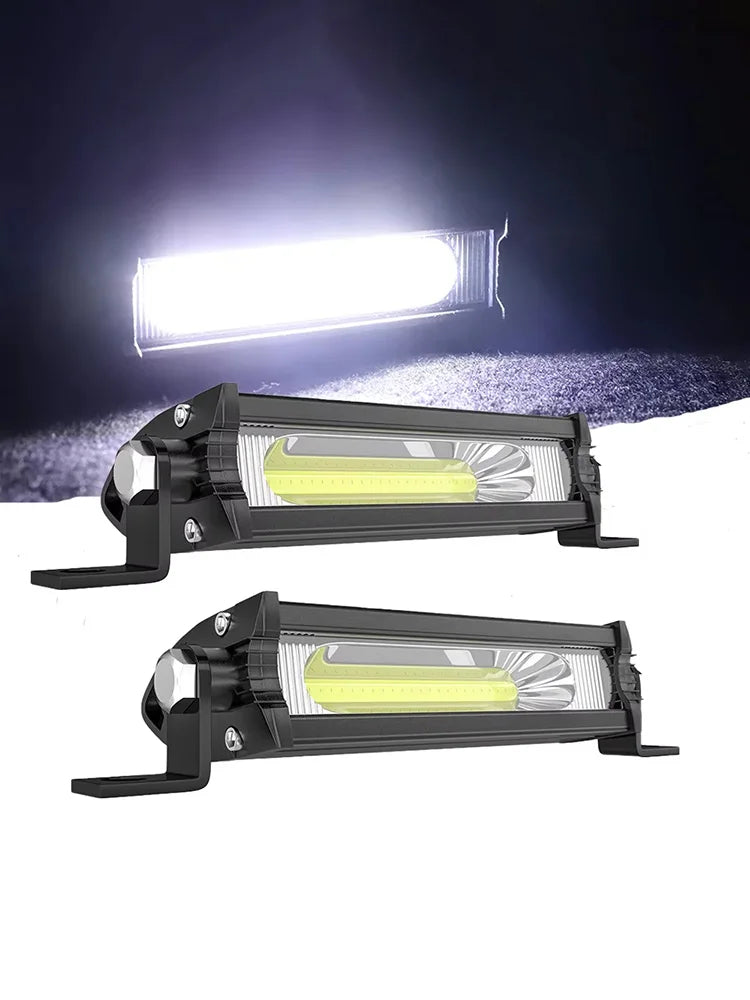 CowLost | cob-car-led-work-light-high-brightness-waterproof-driving-lamp-offroad-suv-truck-headlights-12v-24v-auto-drl-spotlight-6000k |7