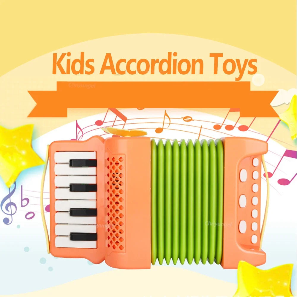Accordion Toy Piano Musical Instrument Educational Gift for Kids Toddlers