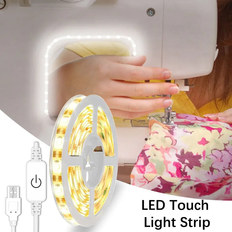 CowLost | light-ropes-strings-product_id-2835-smd-touch-sensor-led-strip-light-5v-usb-flexible-tape-for-room-cabinet-sewing-machine |1