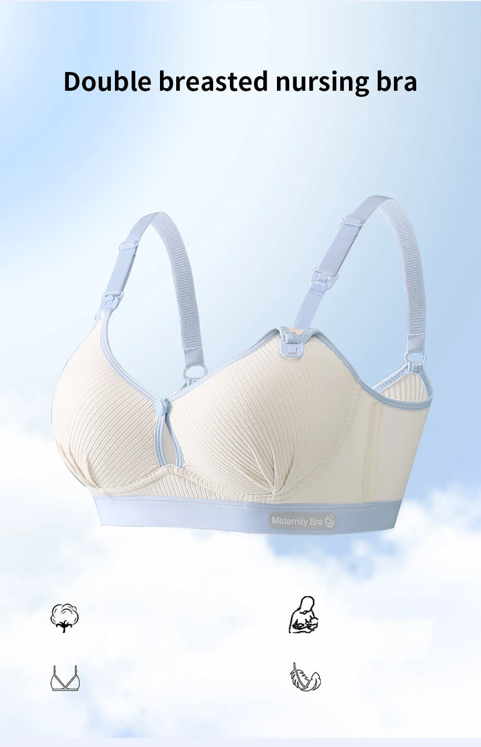 CowLost | product_id-wood-pencil-maternity-nursing-bra-front-open-wire-free-soft-comfort-bralette |6